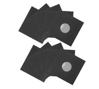 SHOWERORO Fundas Almacenamiento de Vinilo para Discos Kraft de Negro de Papel Protección y Pack de 12 Unidades Resistentes y Mate Ideales para Hogares y Cafés