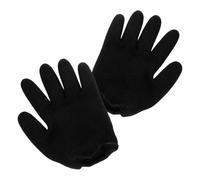 SHOWERORO Guantes Hidratantes de Gel para Manos Agrietadas Función Exfoliante y Reparación Calmante, Tejido Negro Reutilizable para Uso en Casa o Viaje