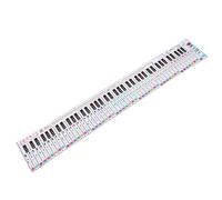 SHOWERORO Guía Práctica Para Piano Portátil 88 Teclas, Tabla De Práctica De Teclado y Simulación De Dedos En Papel Grueso, Cuadro Para Principiantes, Adecuado Para Aprendizaje Musical y Enseñanza
