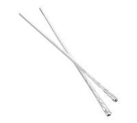 SHOWERORO Horquilla Metálica Cabello 2 Piezas Palillo Estilo Chino para Moños Accesorio Decorativo de Aleación Plateada Pinza para Peinados Tradicionales y Modernos Adecuado para Mujer