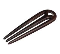 SHOWERORO Horquilla Retro de Estilo Chino Tridente de Ébano Negro para Mujer Accesorio Creativo para Peinados Sencillos Adecuado para Tocados y Cuidado del Cabello