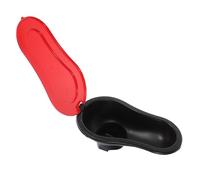 SHOWERORO Inodoro Portátil Temporal para Obras Inodoro de Cuclillas Desechable Negro Tapa Antiólor y Senderismo Solución Práctica para Exteriores