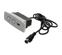 SHOWERORO Interruptor Eléctrico Reclinable para Sillón Elevador con 2 Botones y 5 Pines Controlador Manual Ajustable con Puerto USB Pieza de Reemplazo Ergonómica para Sofá Eléctrico