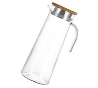 SHOWERORO Jarra Acrílica para Bebidas 12 Litros con Tapa de Madera Contenedor de Agua Fría para Cocina y Bar Botella para Servir Jugo y Té Adecuado para Restaurante y Uso Doméstico