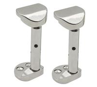 SHOWERORO Juego de 2 Tornillos para Mentonera de Violín Accesorios Plateados para Violín Abrazadera para Mentonera Pieza de Metal para Violinistas