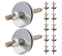 SHOWERORO Juego de 30 Tornillos de Fijación M6X50 para Jaulas de Mascotas Tornillos Metálicos Arandelas Planas para Perchas y Plataformas de Aves Hámster Chinchilla y Loros Kit Montaje