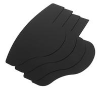 SHOWERORO Juego de 4 Tarjetas de Plástico Negro para Diseño y Mejora de Línea del Cabello y Forma de Barba Masculina Herramienta Compacta para Estilismo y Spray de Fibras Capilares Uso