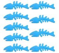 SHOWERORO Juego de 9 Juguetes Masticables para Perros en Forma de Hueso de Pescado, Material TPR Resistente para Limpiar Dientes y Moler, Juego y Cuidado Color Aleatorio
