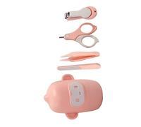 SHOWERORO Juego De Cortaúñas Para Bebés - Cortaúñas Con Clip Para Recién Nacidos Kit De Cuidado Para Bebés Caja De Almacenamiento Orejas Grandes