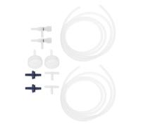 SHOWERORO Kit de Incubación para Huevos de Camarón 10 Piezas 2 Juegos DIY para Acuarios Plástico Transparente Incluye Tapa Conexión para Botella de Refresco Criadero Casero para Artemia