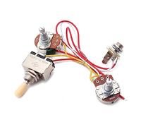 SHOWERORO Kit Precableado De Cableado De Guitarra Eléctrica Line Group Volumen Potenciómetros Arnés De Cableado Robusto