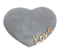 SHOWERORO Lápida Conmemorativa para Perros en Forma de Corazón Piedra de Resina Resistente al Agua para Jardín Adorno para Tumba de Mascotas sin Grabado Decorativo para Exteriores