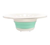 SHOWERORO Lavabo de Bidé Doméstico Plegable para Higiene Personal Tamaño Estándar Color Blanco Verde Adecuado para Cuidado Posparto y Personas Mayores Fácil de Almacenar y Limpiar