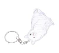 SHOWERORO Llavero Transparente para Pelo de Gato Forma de Gato Cápsula Portátil Tapa para Almacenamiento de Recuerdos de Mascota Caja Conmemorativa Adecuado para Viajes y Uso Diario
