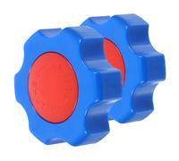 SHOWERORO Manija de Válvula de Compuerta ABS Azul 6X6 CM 2 Piezas Volante de Repuesto para Grifo y Llave de Paso Accesorio Resistente para Válvulas de Agua y Cierre
