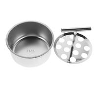 SHOWERORO Máquina Manual para Hacer Albóndigas de Acero Inoxidable 12 Cavidades Prensa para Albóndigas Casera Molde Versátil de Carne y Pescado Herramienta Práctica para Cocina Doméstica