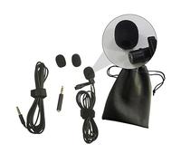 SHOWERORO Micrófono De Clip con Extensión De Set para Grabación De Audio Smartphones Tabletas y Pc con Diseño Práctico y Duradero