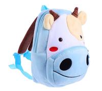 SHOWERORO Mochila Infantil de Peluche Mediana para Pequeños Mochila para Jardín de Infancia Correas Suaves para Guardería Cómoda y Espaciosa Diseño de Animal Vaca Adorable
