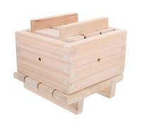 SHOWERORO Molde de Madera para Prensar Tofu Casero Caja para Hacer Tofu de 2-3 Libras Herramienta Manual para Cocina Molde de Cuajada de Soja para Preparar
