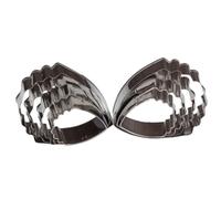SHOWERORO Moldes Cortadores de Galletas y Obsequio de Navidad Forma de Pétalo de Peonía de Acero Inoxidable 4 Piezas Anti Óxido y Fácil Desmolde Adecuado para Hornear