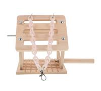 SHOWERORO Nido para Pájaros Colgante de Madera para Exterior Casita con Columpio y Posadero Caja de Anidación Resistente para Periquitos Ninfas y Pequeños Loros para Jardín y Balcón