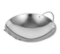 SHOWERORO Olla de Acero Inoxidable 9 Pulgadas Doble Asa Superficie Antiadherente Tipo Panal Mini Olla Ligera para Mariscos Cocina Doméstica y Camping al Aire Libre
