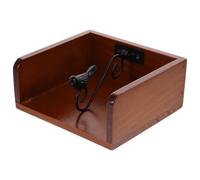 SHOWERORO Organizador de Servilletas de Papel Rústico para Mesa, Servilletero Decorativo de Madera Diseño Retro para Cocina y Comedor