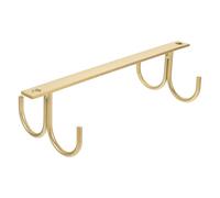 SHOWERORO Organizador Inferior para Tazas y Utensilios Colgador de Gancho para Gabinete de Cocina Soporte de Resistente y Antióxido Diseño Creativo para Cocina y Hogar Dorada de Ganchos