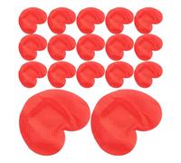 SHOWERORO Parches Adhesivos para Heridas en Forma de Corazón 50 Unidades Tamaño Pequeño 34X27 MM Color Rojo Vendajes Portátiles Transpirables Impermeables para Cuidado de Heridas en