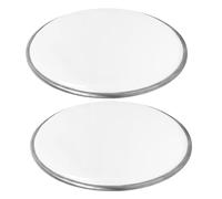 SHOWERORO Parches De Percusión 6 Pulgadas Blancos Para Batería, 2 Piezas Multiusos Resistentes a Impactos, Piel De Percusión Para Reparación y Mejora De Sonido En Batería y Percusión
