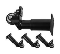 SHOWERORO Patas Ajustables para Muebles de Metal Ruedas Giratorias, 4 Piezas, Altura Ajustable Entre 145 y 160 MM, para Uso en Mesas de Café y Armarios