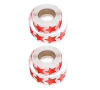 SHOWERORO Pegatinas Corporales Bronceadoras de Estrella Roja, 2 Rollos Autoadhesivos Perforados, Ligeros y Transpirables, 500 Unidades por Rollo, Ideales para Bronceado en Playa