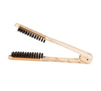 SHOWERORO Peine alisador dorado V para moldear cabello, peine doble cara ergonómico para mujeres, herramienta profesional para peinar y alisar rápido durante el secado