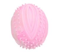 SHOWERORO Pelota de Goma para Perros Sonido Chirriante Juguete Interactivo para Cachorros Color Rosa Material Duradero y Flotante para Juego Acuático y Masticación Saludable