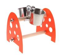 SHOWERORO Percha para pájaros: Comedero Colgante de Acero Inoxidable para pájaros, Accesorio para comedero de Exterior para periquitos, Loros y cacatúas.