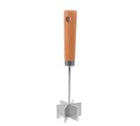 SHOWERORO Picadora de carne de acero inoxidable: Trituradora de carne manual - Trituradora de hamburguesas de 27 cm - Herramienta picadora con 6 cuchillas curvas para hacer empanadillas de salchicha