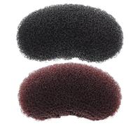 SHOWERORO Pinzas para Aumentar Volumen al Cabello 2 Unidades Almohadillas Esponjosas Invisibles en Color Marrón y Negro Clips Ligeros para Raíces Accesorios para Peinados Voluminosos en