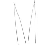 SHOWERORO Pinzas para Cerumen de Acero Inoxidable 26 CM Juego de 2 Herramientas Metálicas Puntiagudas para Limpieza de Oídos Kit Manual Seguro y Duradero para Higiene Auditiva Diaria