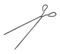 SHOWERORO Pinzas para de alta resistencia de hierro extra largas para chimenea y fogata, accesorio para hornillos para camping y barbacoa, pinzas de tijera para leña