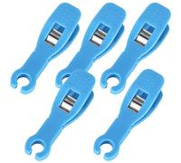 SHOWERORO Pinzas para Piercing Desechables de Plástico Diámetro Interior de 8mm, Fáciles de Usar, Paquete de 5 Piezas para Perforación de Orejas en Casa o Salón