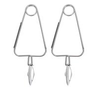 SHOWERORO Pinzas y Acero Inoxidable Caracoles para 2 Piezas Agarre Cómodo Resistencia a Altas Temperaturas para Servir en Cocina