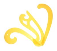 SHOWERORO Plantillas de Dibujo Juego de 3 de Plástico Flexible Regla Curva Francesa y Bordes Biselados para Diseño y Costura Artesanal