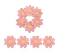 SHOWERORO Platos de Papel Desechables Margarita Bohemios 18 CM Rosa Claro 10 Piezas para Fiesta Cumpleaños Picnic Decoración Infantil Primavera