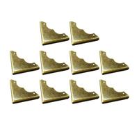 SHOWERORO Protector de Esquinas Metálico Dorado 20 Unidades para Cajas Madera Vintage y Muebles Estilo Antiguo Diseño Exterior Retro para Protección y Decoración Hogar