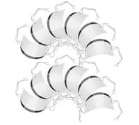 SHOWERORO Protector Facial Desechable para Peluquería 50 Unidades Visor Transparente para Corte de Pelo para Salón Protección contra Laca y Spray Uso Profesional y Sanitario