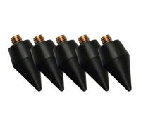 SHOWERORO Puntas de Cera para Bolígrafo de Arte Gemas de Imitación 5 Piezas Negras Recambios para Bolígrafos de Uñas Aplicador Preciso para Decoración y Manualidades