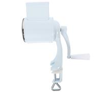 SHOWERORO Rallador de Queso Manual de Metal Blanco, Molinillo Multifuncional para Nueces y Queso, Herramienta Doméstica Desmontable para Cocina sin Electricidad, Accesorio Práctico