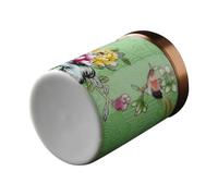 SHOWERORO Recipiente Para Guardar Hojas De Té Y Matcha En Cerámica Redondo Sellado Para Uso Decorativo En La Cocina