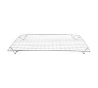 SHOWERORO Rejilla de malla rectangular de acero inoxidable con patas para barbacoas al aire libre, hornear, asar y hacer fogatas. Parrilla de enfriamiento de 28 x 18 cm.