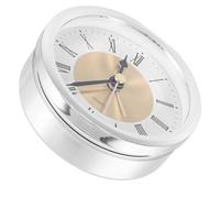 SHOWERORO Reloj de Cristal Redondo Inserto de Cuarzo para Decoración del Hogar, Material Metal, Sincronización Precisa y Rendimiento Estable Adecuado para Proyectos DIY